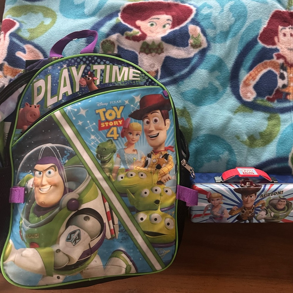 Toy Story 4 Playtime Backpack Set - Black, Green, Blue